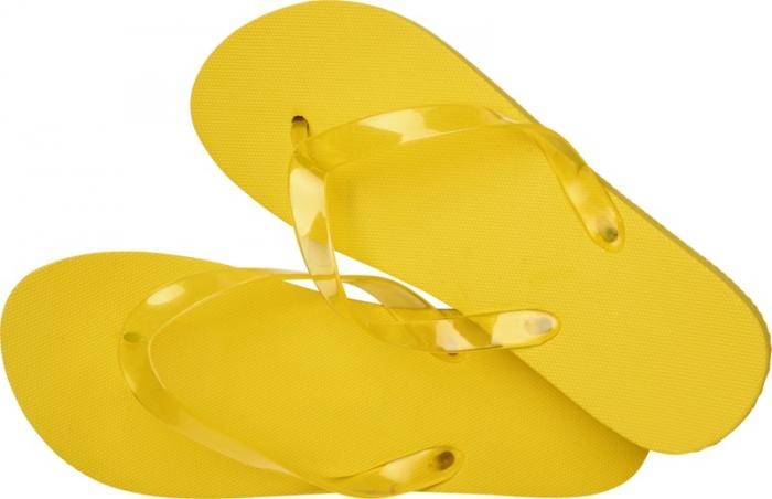 Logotrade promotional gift picture of: Railay beach slippers (M), yellow