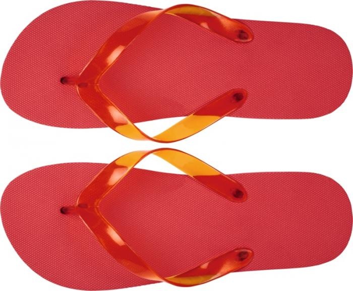 Logotrade promotional merchandise photo of: Railay beach slippers (L), red