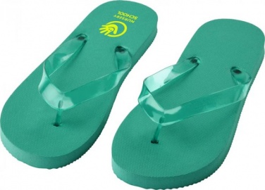 Logo trade advertising products picture of: Railay beach slippers (L), green