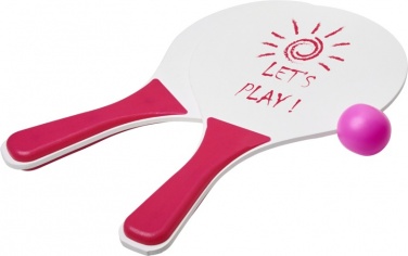 Logo trade promotional product photo of: Bounce beach game set, light pink