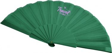 Logo trade advertising products image of: Maestral foldable handfan in paper box, green