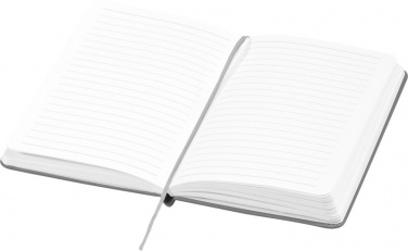 Logo trade promotional product photo of: Executive A4 hard cover notebook, silver