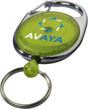 Logotrade corporate gift image of: Gerlos roller clip key chain, lime