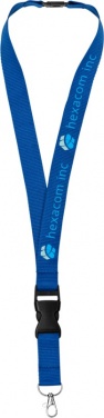 Logo trade promotional items picture of: Yogi lanyard, blue