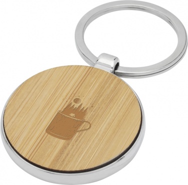 Logotrade promotional giveaway picture of: Nino bamboo round keychain