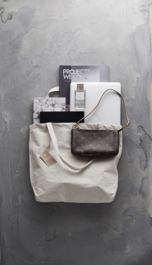 Logotrade promotional gift picture of: Canvas bag GOTS, off-white