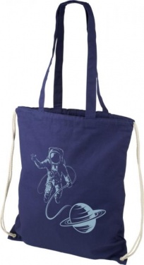 Logo trade corporate gifts picture of: Eliza cotton drawstring, navy blue