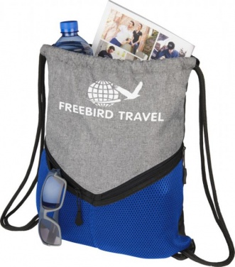 Logo trade corporate gifts image of: Voyager Drawstring Sportspack, royal blue