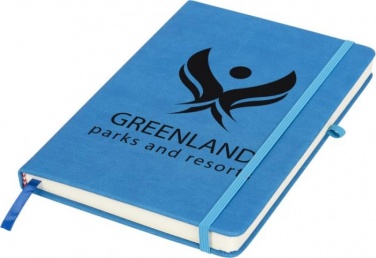 Logo trade advertising products image of: Rivista medium notebook, blue