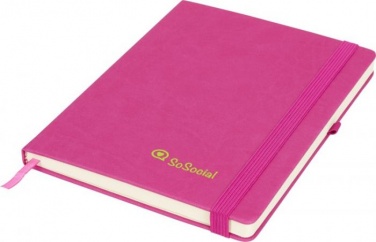 Logo trade corporate gift photo of: Rivista notebook large, magneta