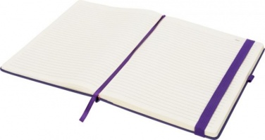 Logo trade corporate gift photo of: Rivista notebook large, purple