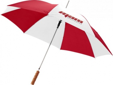 Logo trade business gifts image of: 23" Lisa automatic umbrella, red/white