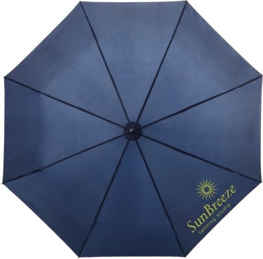 Logotrade promotional items photo of: 21,5'' 3-section Ida Umbrella, navy blue