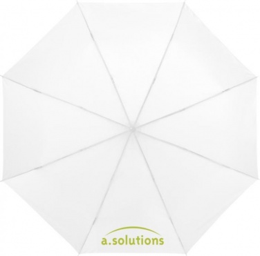 Logo trade advertising product photo of: Ida 21.5" foldable umbrella, white