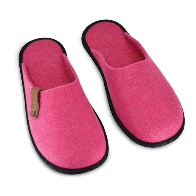 Logo trade promotional items picture of: Recycled rPET plastic slippers, pink