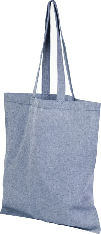 Logo trade promotional items image of: Pheebs recycled cotton tote bag, light blue