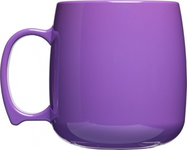 Logotrade promotional giveaway image of: Classic 300 ml plastic mug, purple