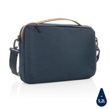 Logotrade promotional merchandise picture of: Laptop bag Impact AWARE™ 300D two tone deluxe 15.6", navy