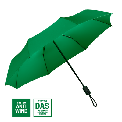 Logo trade promotional merchandise image of: Full automatic umbrella Cambridge, green