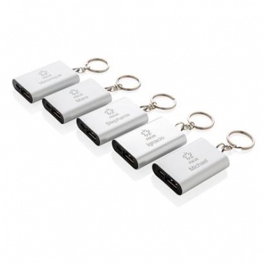 Logotrade promotional product picture of: 1.000 mAh keychain powerbank, silver