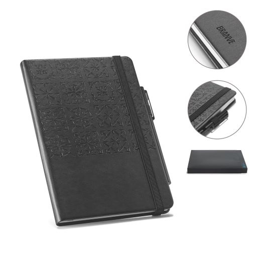 Logotrade corporate gift image of: TILES A5 Notebook. Notepad, Black