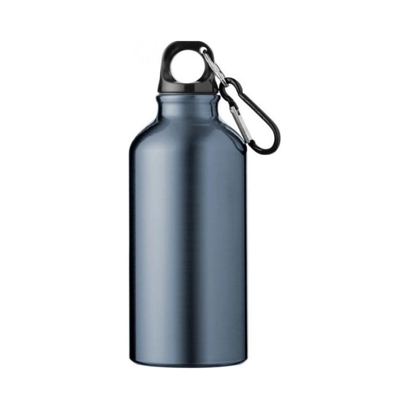 Logotrade promotional giveaway image of: #2 Oregon drinking bottle with carabiner, gun metal