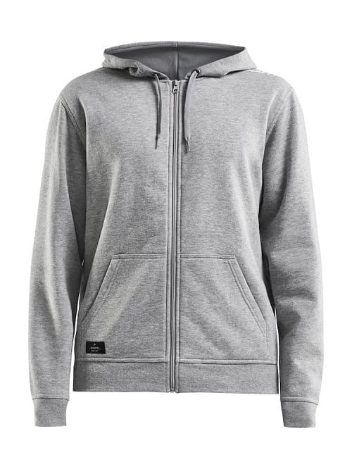 Logo trade advertising product photo of: Community full zip mens' hoodie, grey