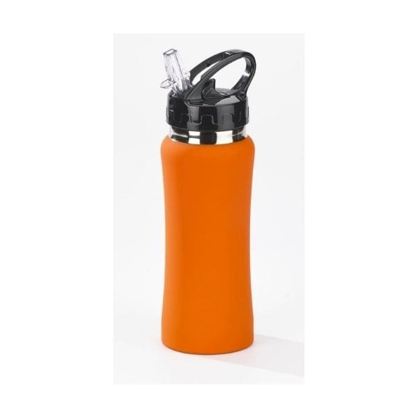 Logo trade corporate gift photo of: WATER BOTTLE COLORISSIMO, 600 ml, orange.