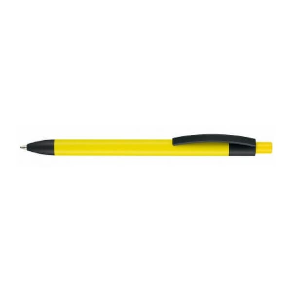 Logo trade promotional product photo of: Pen, soft touch, Capri, yellow