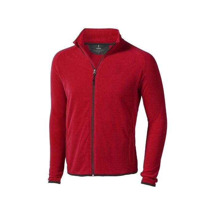 Logotrade promotional product image of: Brossard micro fleece full zip jacket, red