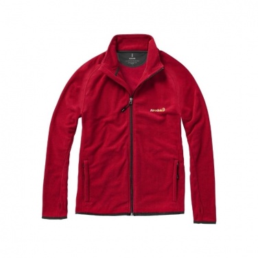 Logotrade corporate gift picture of: Brossard micro fleece full zip jacket, red