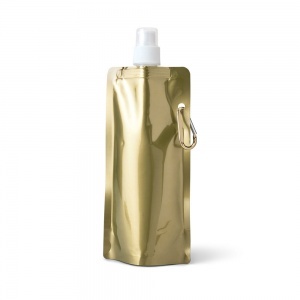 Logotrade promotional items photo of: Folding sport bottle Gided, golden