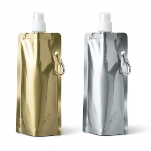 Logotrade advertising product image of: Folding sport bottle Gided, golden