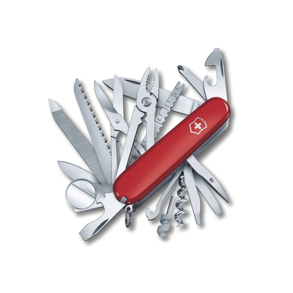 Logo trade promotional products picture of: Pocket knife SwissChamp multitool, red