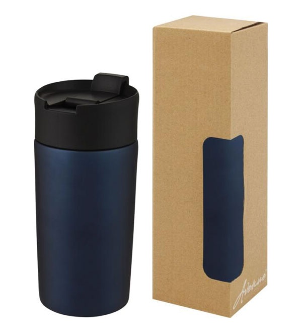 Logotrade corporate gifts photo of: Jetta 330 ml copper vacuum insulated tumbler, blue