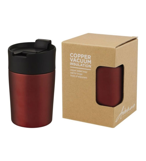 Logo trade promotional giveaways picture of: Jetta 180 ml copper vacuum insulated tumbler, red