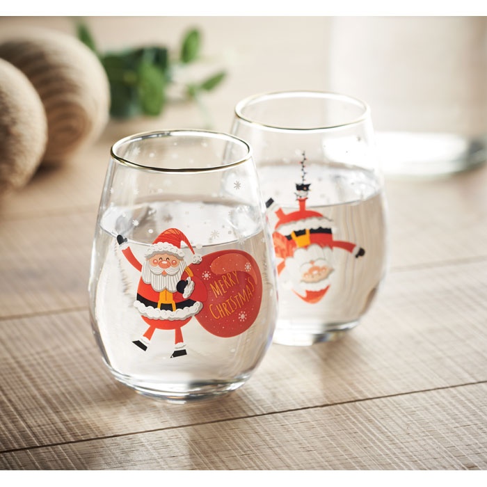 Logo trade promotional gift photo of: Christmas glasses set