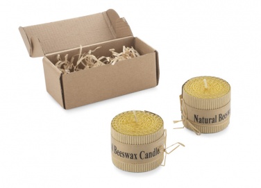 Logotrade promotional gift image of: Beeswax candle set HANNI