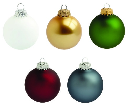 Logo trade promotional merchandise picture of: Christmas ball with 4-5 color logo 7 cm