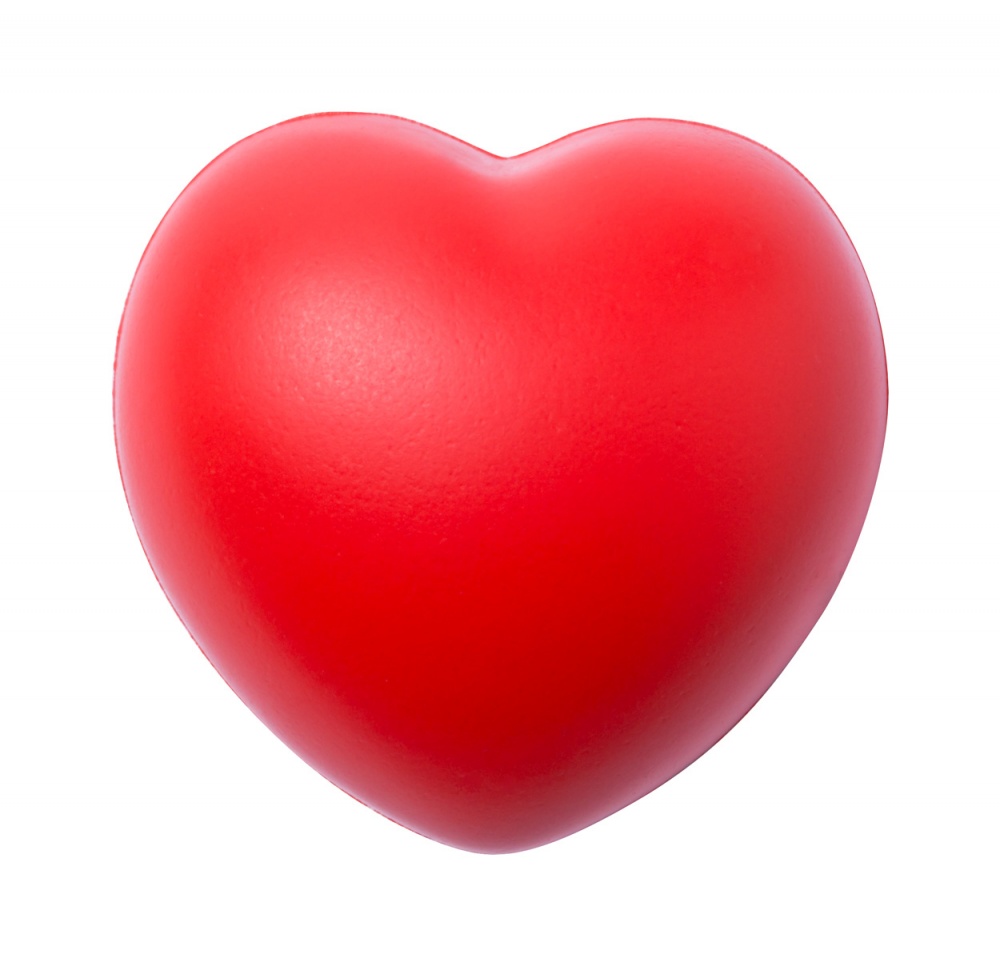 Logo trade promotional item photo of: Ventry antistress ball "heart"