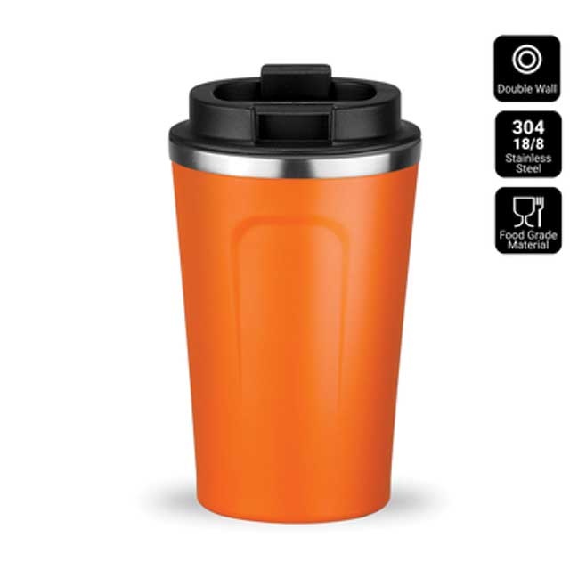 Logotrade promotional item picture of: Nordic coffe mug, 350 ml, orange