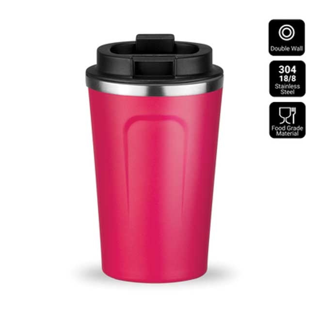 Logo trade promotional merchandise image of: Nordic coffe mug, 350 ml, pink