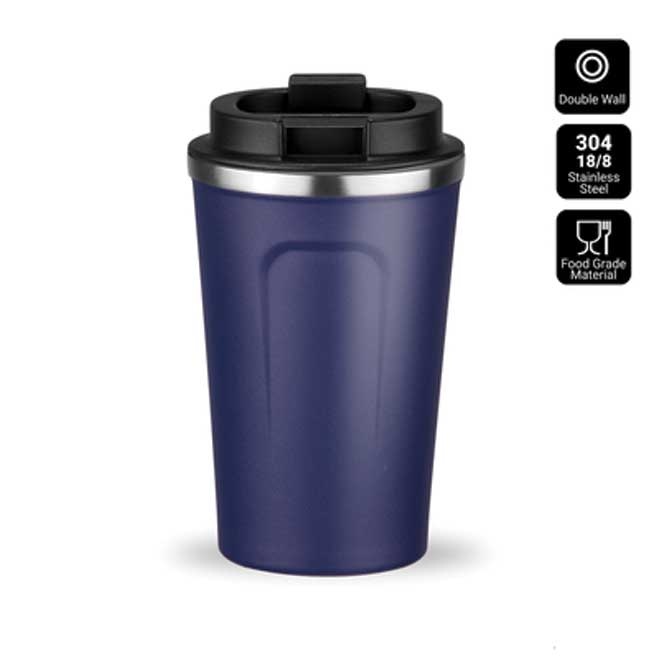 Logo trade corporate gifts picture of: Nordic coffe mug, 350 ml, navy blue