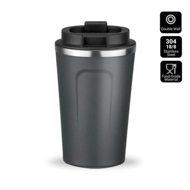 Logo trade promotional giveaways image of: Nordic coffe mug, 350 ml, gray