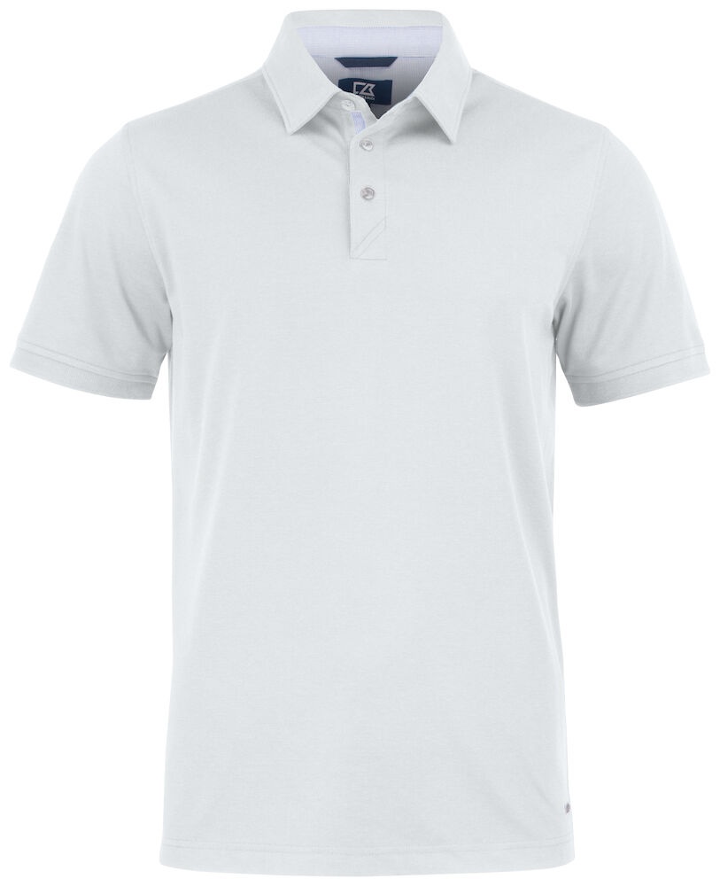 Logo trade advertising products image of: Advantage Premium Polo Men, white