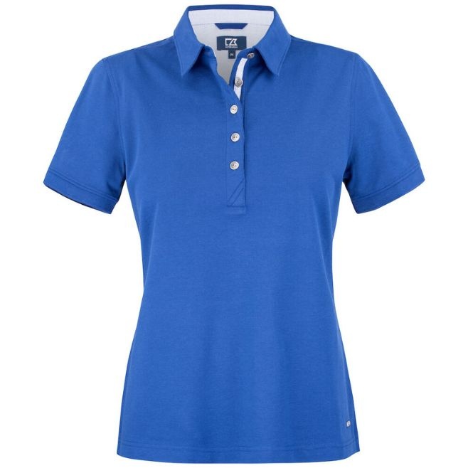 Logo trade promotional products image of: Advantage Premium Polo Ladies, blue