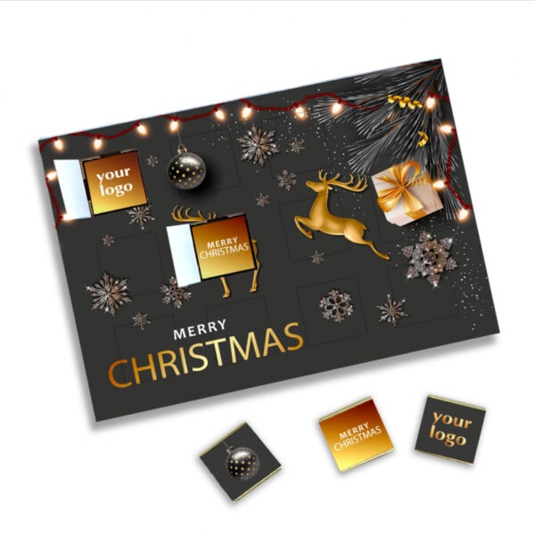 Logotrade corporate gift image of: Christmas Advent Calendar with chocolate, two sided