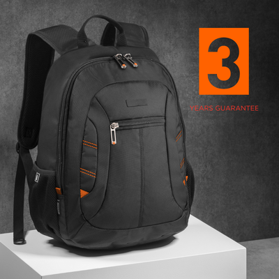 Logo trade advertising products image of: Backpack City 15", black/orange