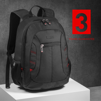 Logotrade promotional giveaway picture of: Backpack City 15", black/red