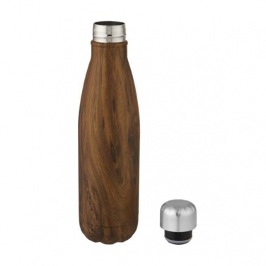 Logo trade business gifts image of: Cove vacuum insulated stainless steel bottle, 500 ml, brown